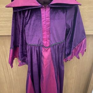 Disney Store Maleficent Costume with Headpiece Size 5/6